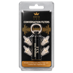 JUST US – Conversation Filters – 2 Plugs + Keychain Case